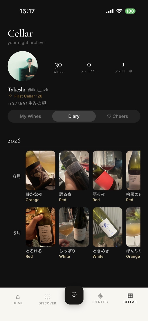 GLAMOO Cellar — 月ごとの記録アーカイブ